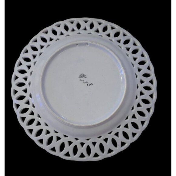 Hand-Painted Portugal Decorative Plate With Bird & Floral Design Outeiro Agueda - Picture 4 of 10